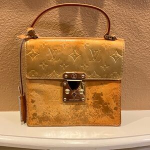 Louis Vuitton Spring Street Vernis Bag in Shimmering Champagne Gold